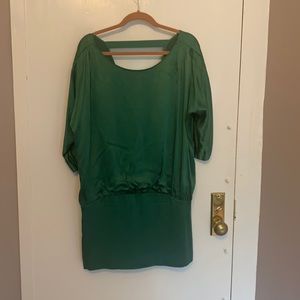 Green Silk Tunic / Dress